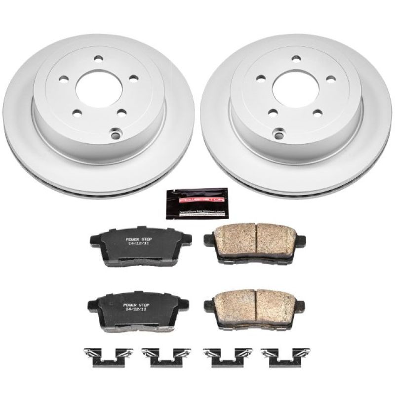 Power Stop 07-10 Ford Edge Rear Z17 Evolution Geomet Coated Brake Kit Brake Kits - Performance Blank PowerStop