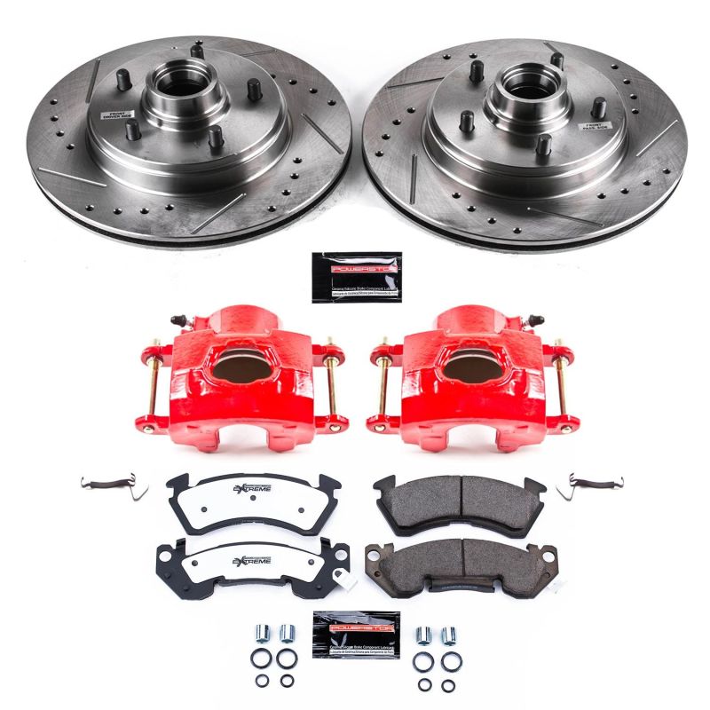 Power Stop 94-96 Chevrolet Impala Front Z26 Street Kit w/Cals Brake Kits - Performance D&S PowerStop