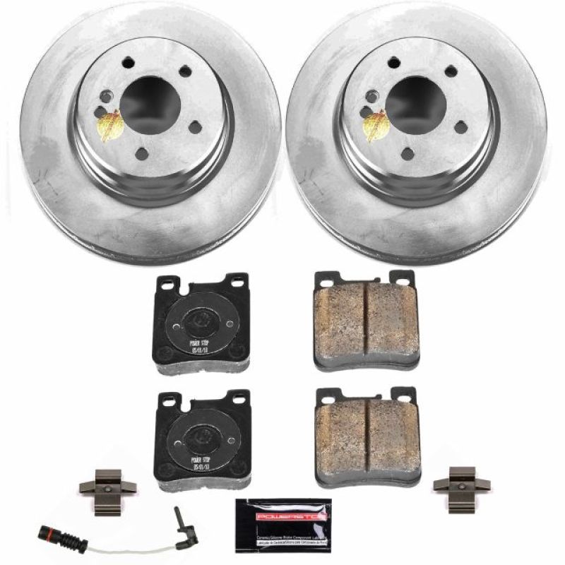Power Stop 99-02 Mercedes-Benz E55 AMG Rear Z23 Evolution Sport Coated Brake Kit Brake Kits - Performance D&S PowerStop
