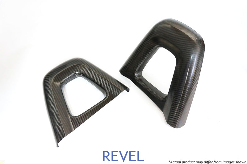 Revel GT Dry Carbon Headrest Covers (Left & Right) 16-18 Mazda MX-5 - 2 Pieces Carbon Accessories Revel