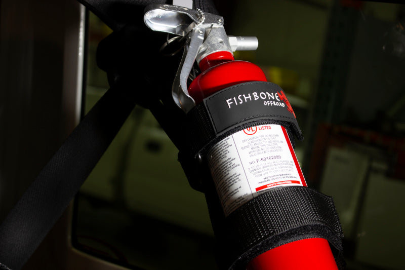 Fishbone Offroad Padded Roll Bar Black Fire Extinguisher Holder Fire Safety Fishbone Offroad