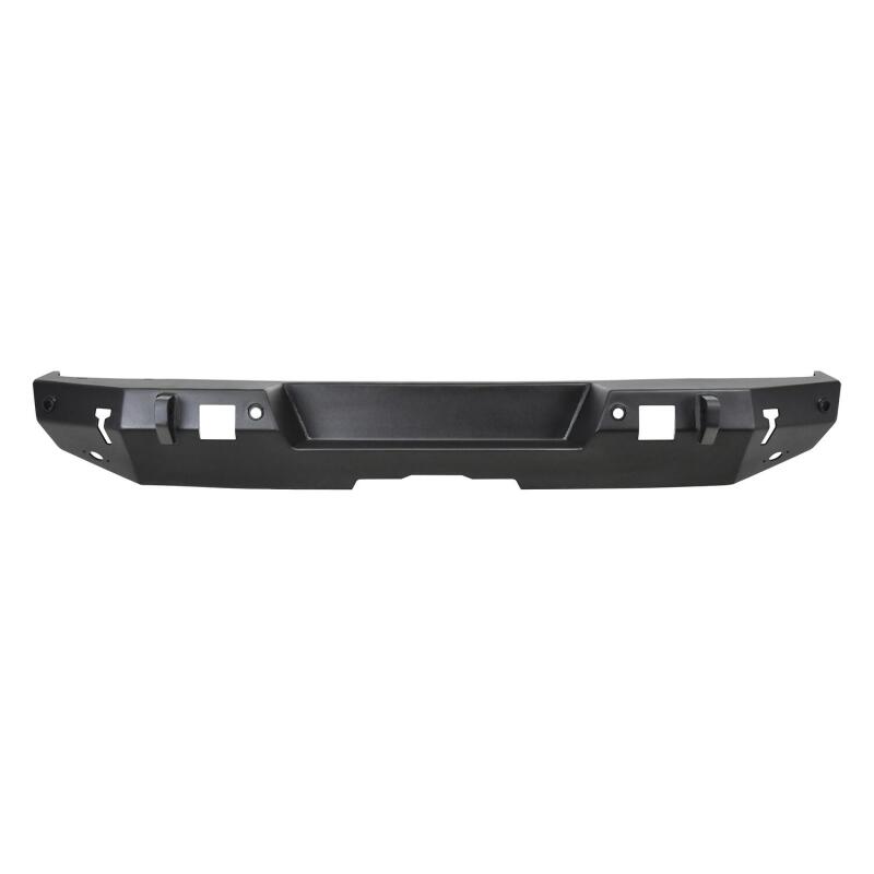 Westin 18-19 Jeep Wrangler JL WJ2 Rear Bumper w/ Sensors (Excl. Wrangler JK) - Textured Black Bumpers - Steel Westin