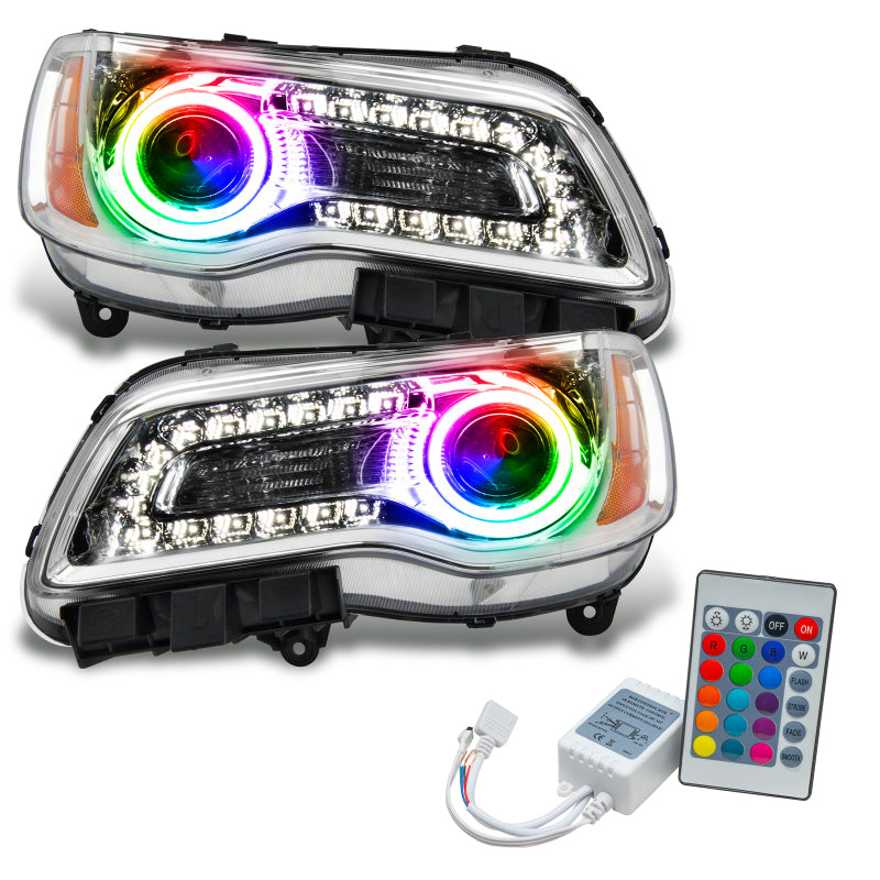 Oracle 11-14 Chrysler 300C SMD HL - Chrome - NON HID - ColorSHIFT w/ Simple Controller Headlights ORACLE Lighting