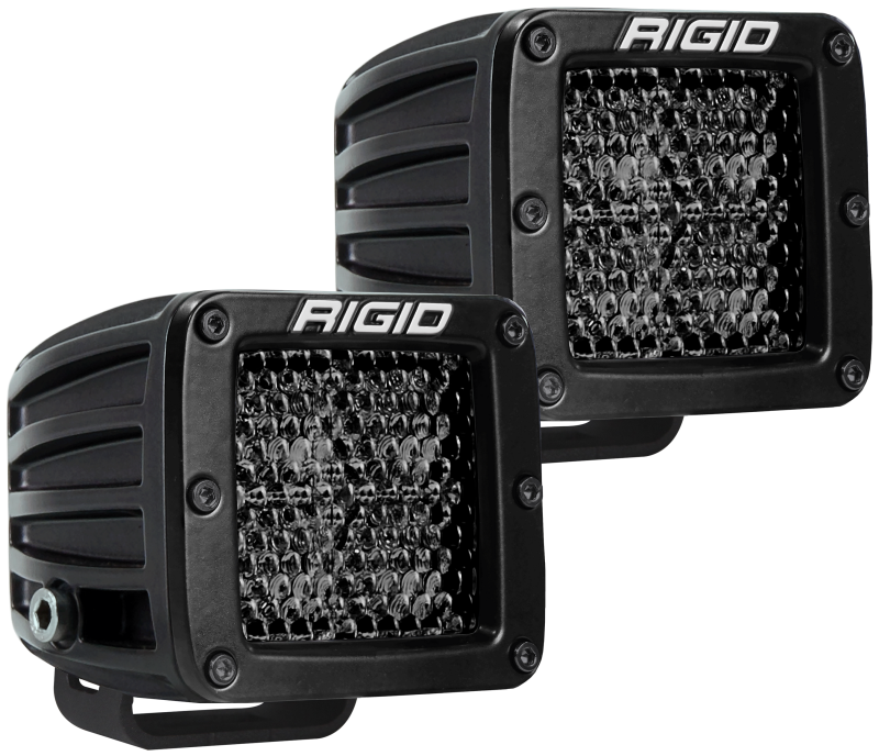 Rigid Industries D Series PRO Midnight Edition - Spot - Diffused - Pair Light Bars & Cubes Rigid Industries