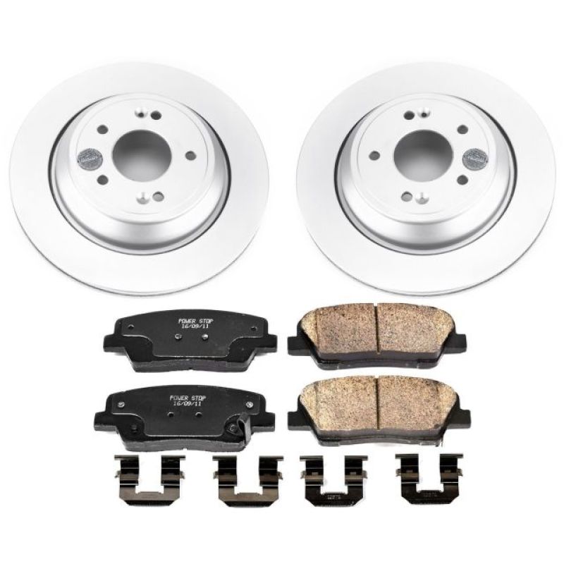 Power Stop 11-16 Hyundai Equus Rear Z17 Evolution Geomet Coated Brake Kit Brake Kits - Performance Blank PowerStop