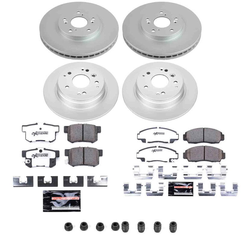 Power Stop 04-08 Acura TL Front and Rear Z26 Coated Brake Kit Brake Kits - Performance D&S PowerStop