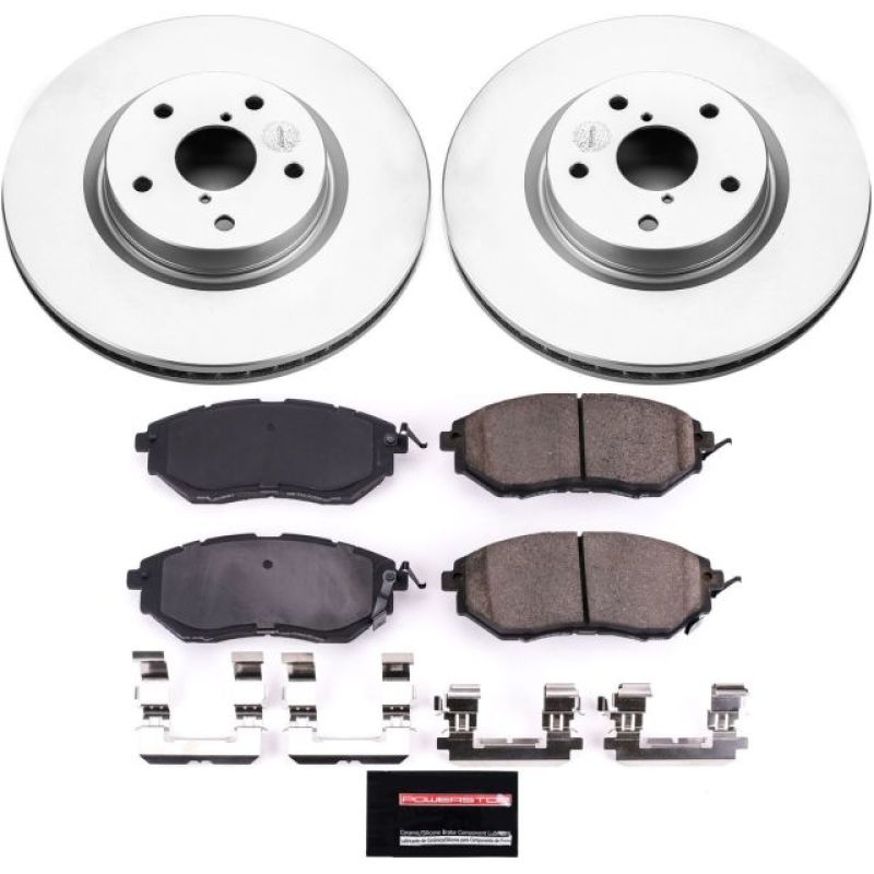 Power Stop 06-07 Subaru B9 Tribeca Front Z17 Evolution Geomet Coated Brake Kit Brake Kits - Performance Blank PowerStop