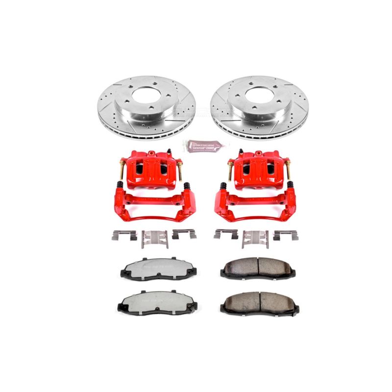 Power Stop 99-03 Ford F-150 Front Z36 Truck & Tow Brake Kit w/Calipers Brake Kits - Performance D&S PowerStop