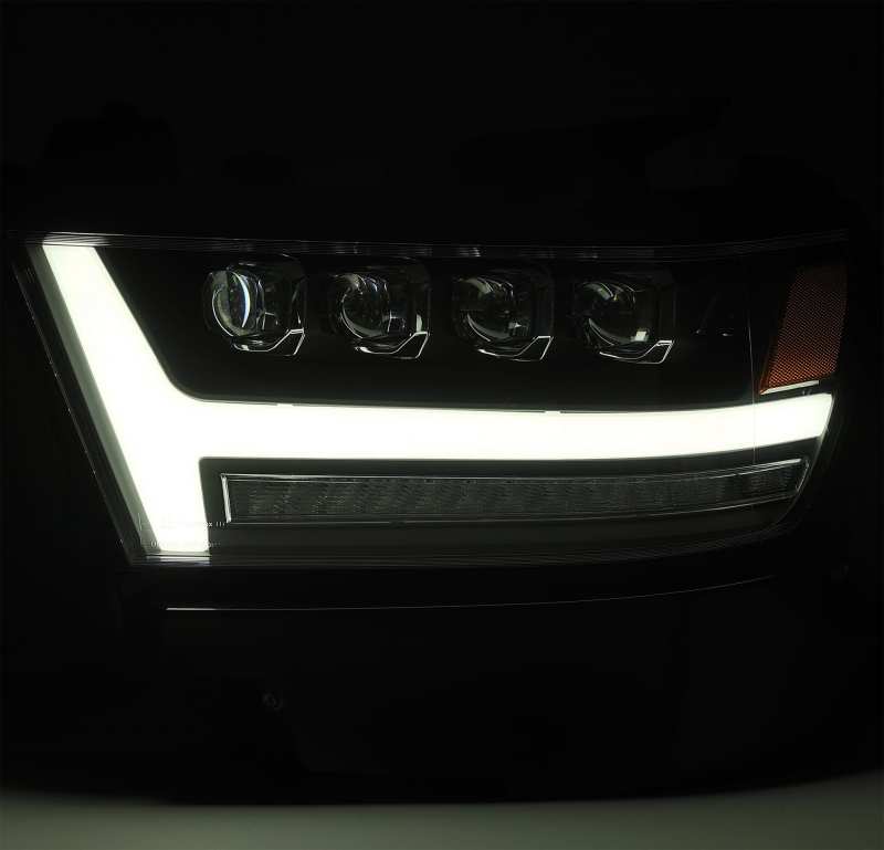 AlphaRex 19-20 Ram 1500HD NOVA LED Proj Headlights Plank Style Chrome w/Activ Light/Seq Signal/DRL Headlights AlphaRex