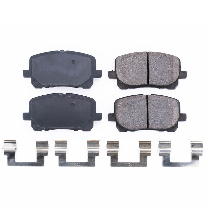 Power Stop 03-08 Pontiac Vibe Front Z17 Evolution Ceramic Brake Pads w/Hardware Brake Pads - OE PowerStop