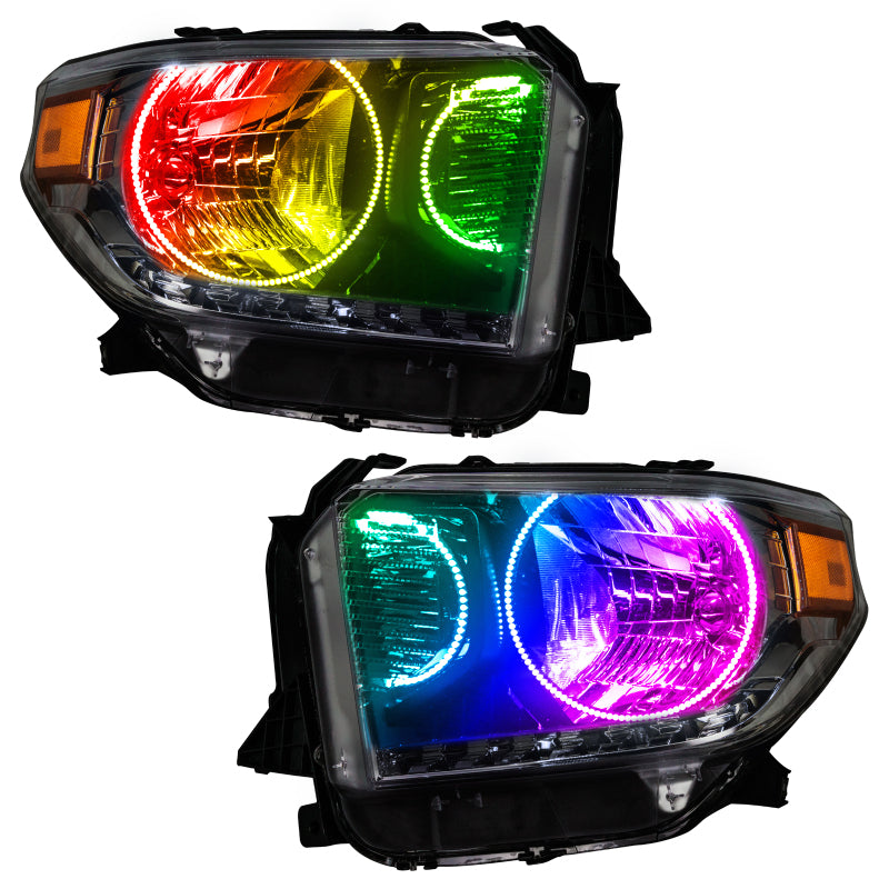 Oracle 14-17 Toyota Tundra SMD HL - Dual Halo Kit - ColorSHIFT w/o Controller Headlights ORACLE Lighting