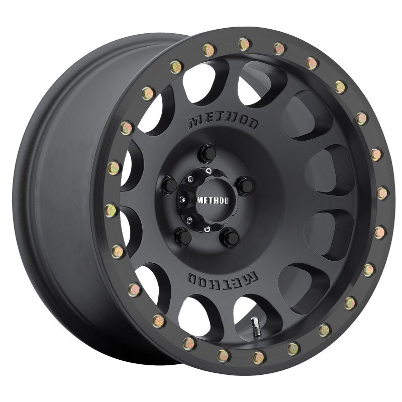 Method MR105 Beadlock 17x8.5 0mm Offset 5x5.5 108mm CB Matte Black w/BH-H24125 Wheel Wheels - Cast Method Wheels