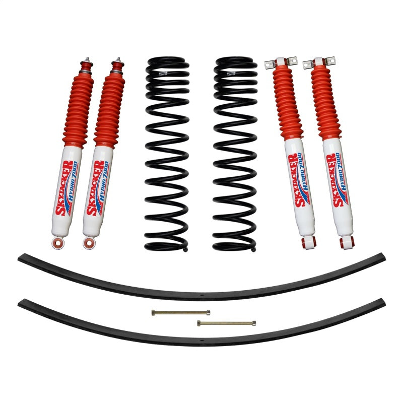 Skyjacker 84-01 XJ 3in FR Dual Rate Long Coil Suspension Kit w/ RR Add-A-Leafs/Hydro 7000 Shocks Lift Kits Skyjacker