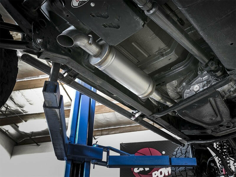 aFe Rock Basher 3in 409 SS Cat-Back Turn-Down Exhaust 12-18 Jeep Wrangler (JK) V6 3.6L/ 07-11 3.8L Catback aFe