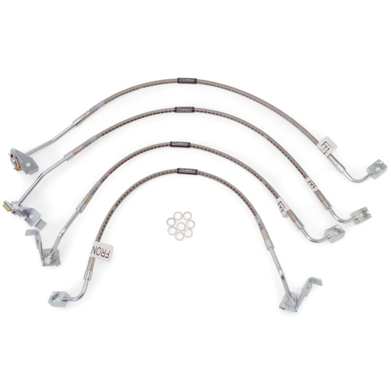 Russell Performance 07-08 Jeep Wrangler JK with 6in Lift Brake Line Kit Brake Line Kits Russell