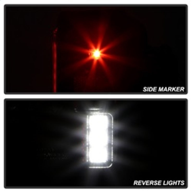 Spyder 07-16 Jeep Wrangler Version 2 Light Bar LED Tail Lights - Black (ALT-YD-JWA07V2-LBLED-BK) Tail Lights SPYDER