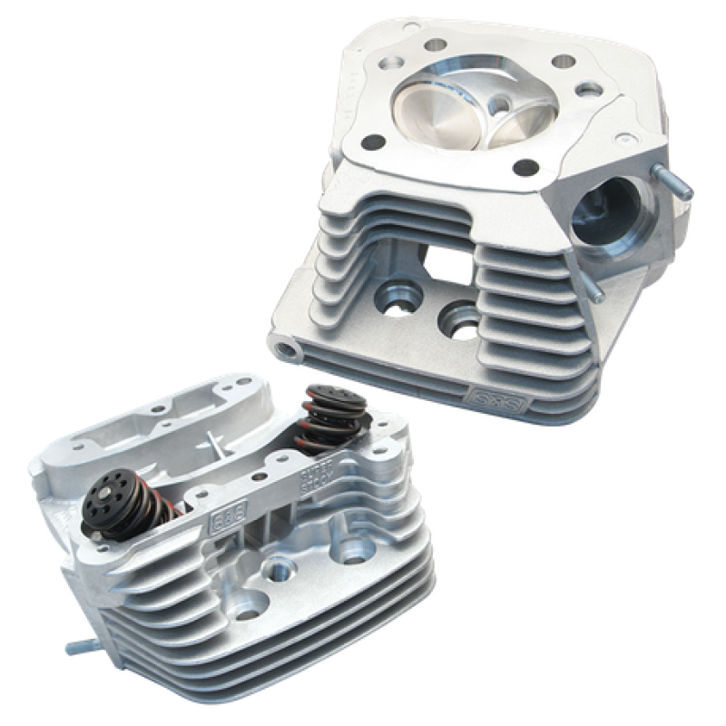 S&S Cycle 84-99 BT Super Stock Cylinder Head Kit For 3-1/2in and 3-5/8in Bore - Natural Heads S&S Cycle