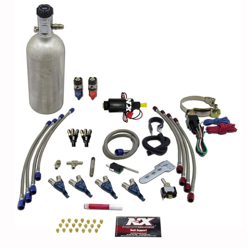 Nitrous Express 4 Cyl Piranha Nitrous Kit (For EFI Applications) w/1.4lb Bottle Nitrous Systems Nitrous Express