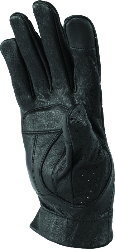Kuryakyn Leather By River Road Tucson Leather Perforated Gloves Black - Small Gloves Kuryakyn