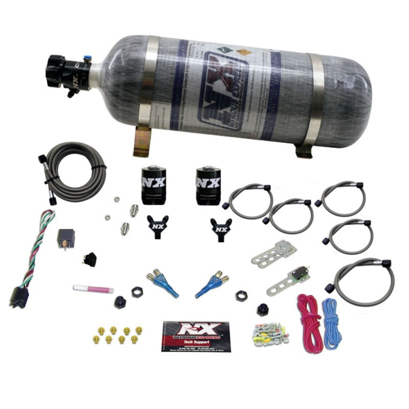 Nitrous Express 92-95 Dodge V8 TBI Dual Nozzle Nitrous Kit (50-125HP) w/Composite Bottle Nitrous Systems Nitrous Express