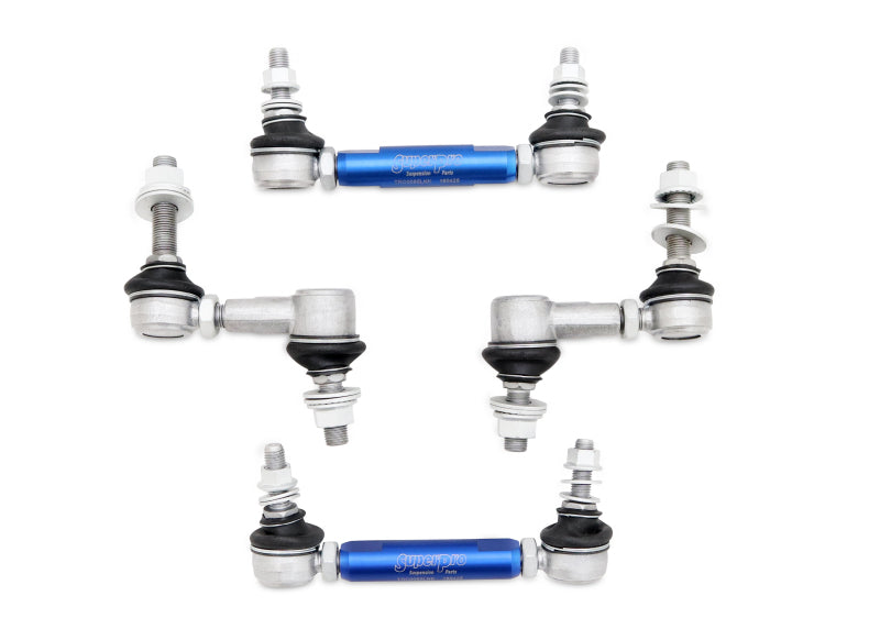 SuperPro 09-21 Nissan GT-R HD Adjustable End Link Set (TRC1085 + TRC1225L) Sway Bar Endlinks Superpro