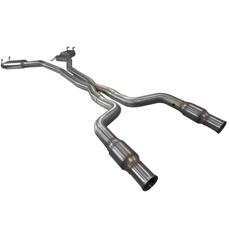 Kooks 10-15 Chevy Camaro SS/ZL1/1LE w/o Ground Effects 3in Green Catted Exhaust w/ X-Pipe Header Back Kooks Headers