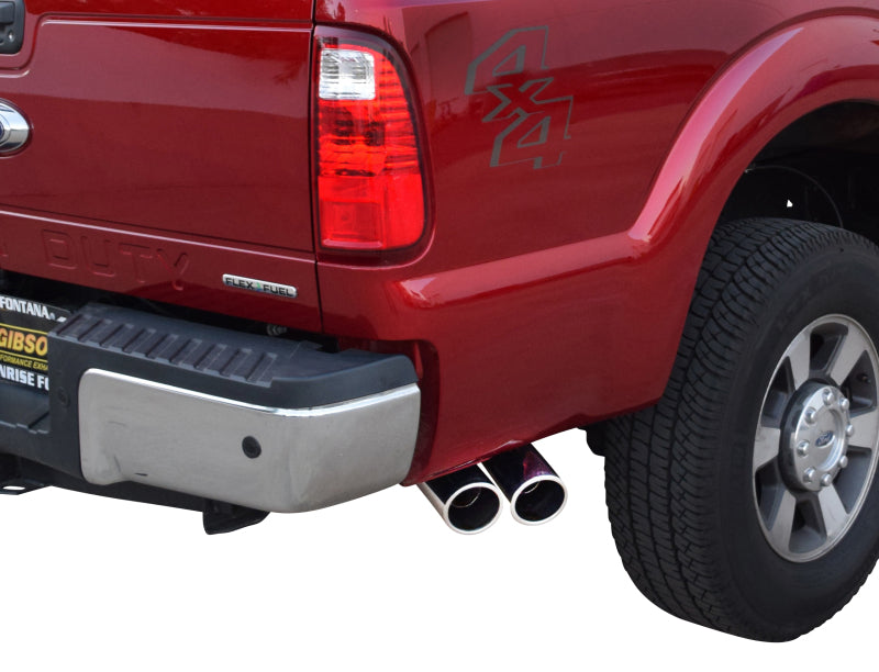 Gibson 11-16 Ford F-250 Super Duty XL 6.2L 2.5in Cat-Back Dual Sport Exhaust - Stainless Catback Gibson