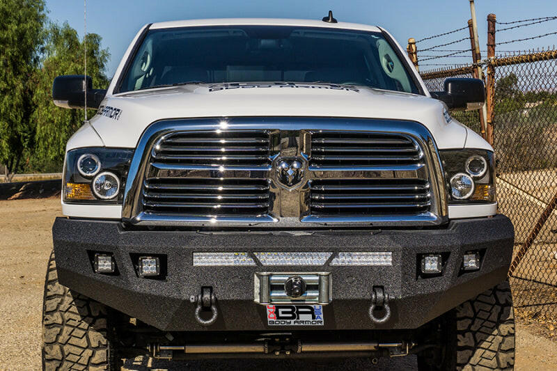 Body Armor 4x4 13-18 Dodge Ram 2500/3500 Eco Series Front Winch Bumper Bumpers - Steel Body Armor 4x4