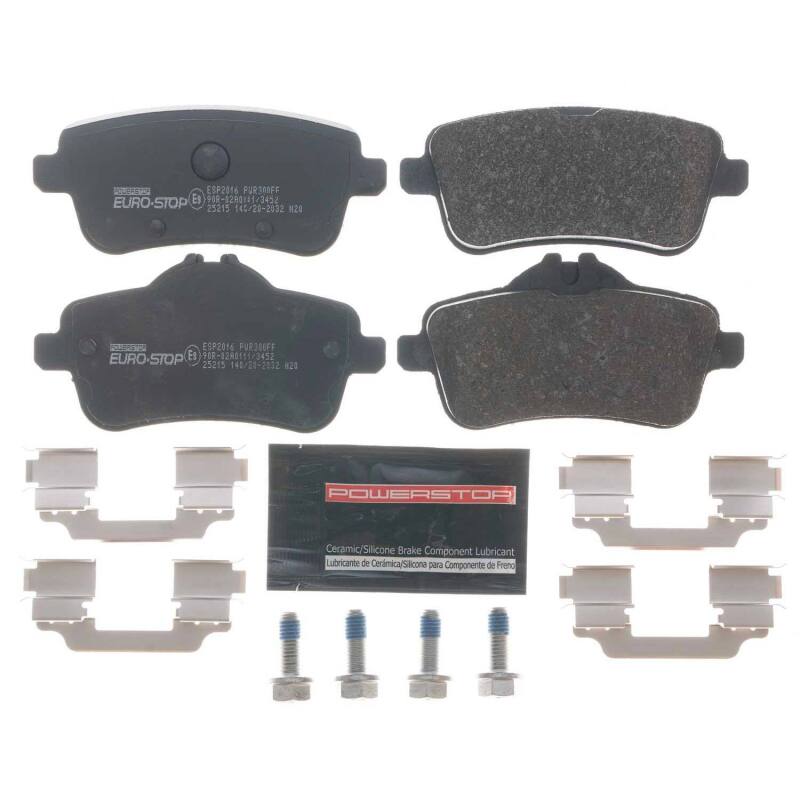 Power Stop 12-16 Mercedes-Benz SLK55 AMG Euro-Stop ECE-R90 Rear Brake Pads Brake Pads - OE PowerStop