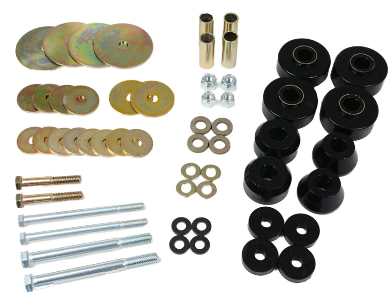 Energy Suspension 67-68 Chevrolet C-10 Pickup Black Body Mount Set Bushing Kits Energy Suspension