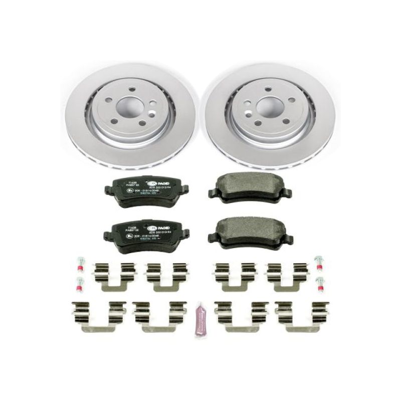 Power Stop 11-18 Volvo S60 Rear Euro-Stop Brake Kit Brake Kits - OE PowerStop