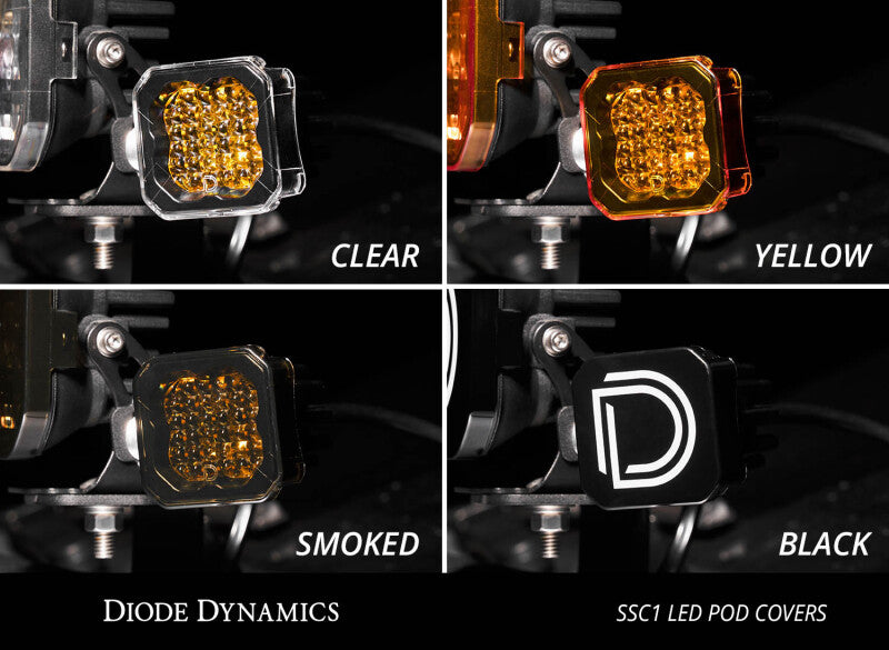 Diode Dynamics Stage Series C1 LED Pod Cover Smoked Each Light Accessories and Wiring Diode Dynamics