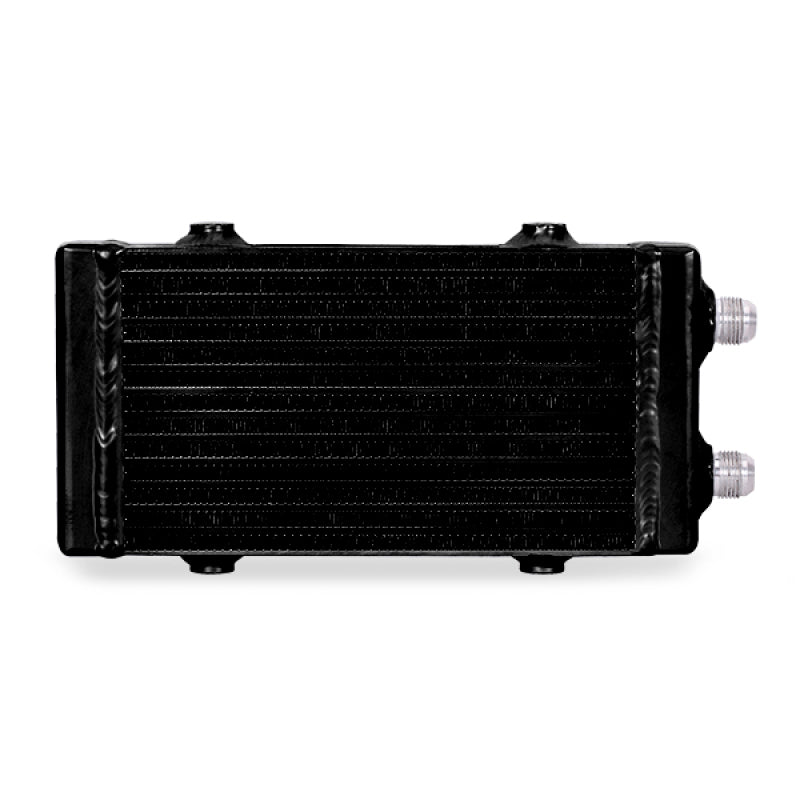 Mishimoto Universal Small Bar and Plate Dual Pass Black Oil Cooler Oil Coolers Mishimoto