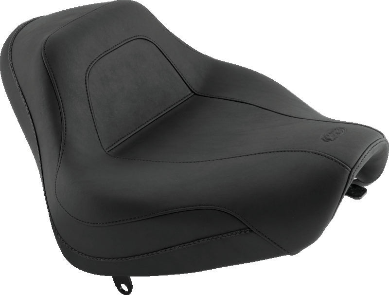 Mustang 00-07 Harley Softail Deuce Sport Touring Solo Seat - Black Solo Motorcycle Seats Mustang Motorcycle