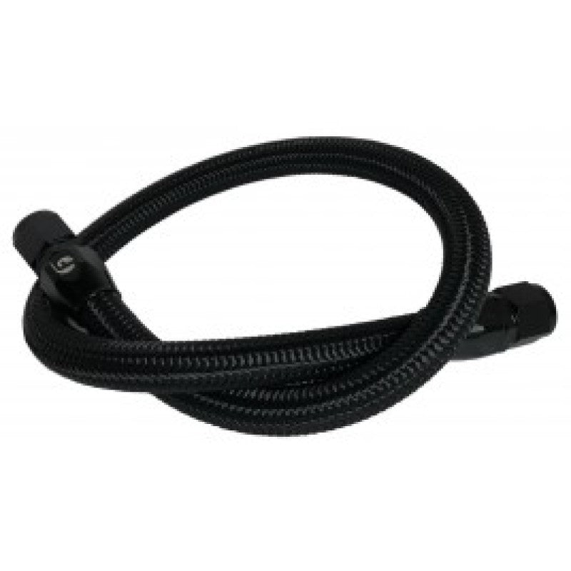 Fleece Performance 94-98 Dodge Cummins 39.5in 12 Valve Coolant Bypass Hose (BLK - Braided) Coolant Bypass Kits Fleece Performance