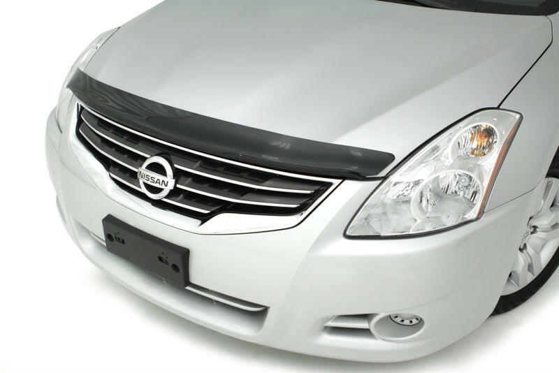 AVS 10-12 Nissan Altima Carflector Low Profile Hood Shield - Smoke Hood Deflectors AVS