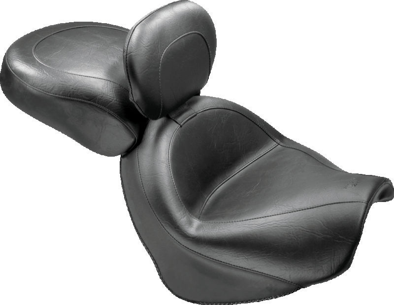 Mustang 05-08 Suzuki Blvd C50,05-08 Blvd C50T,01-04 VL800 Volusia Std Touring 2PC Seat - Black Two-Piece Motorcycle Seats Mustang Motorcycle
