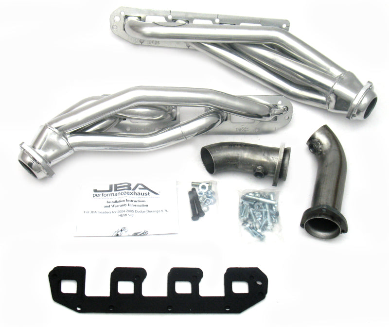 JBA 04-08 Dodge Durango 5.7L HEMI 1-5/8in Primary Silver Ctd Cat4Ward Header Headers & Manifolds JBA
