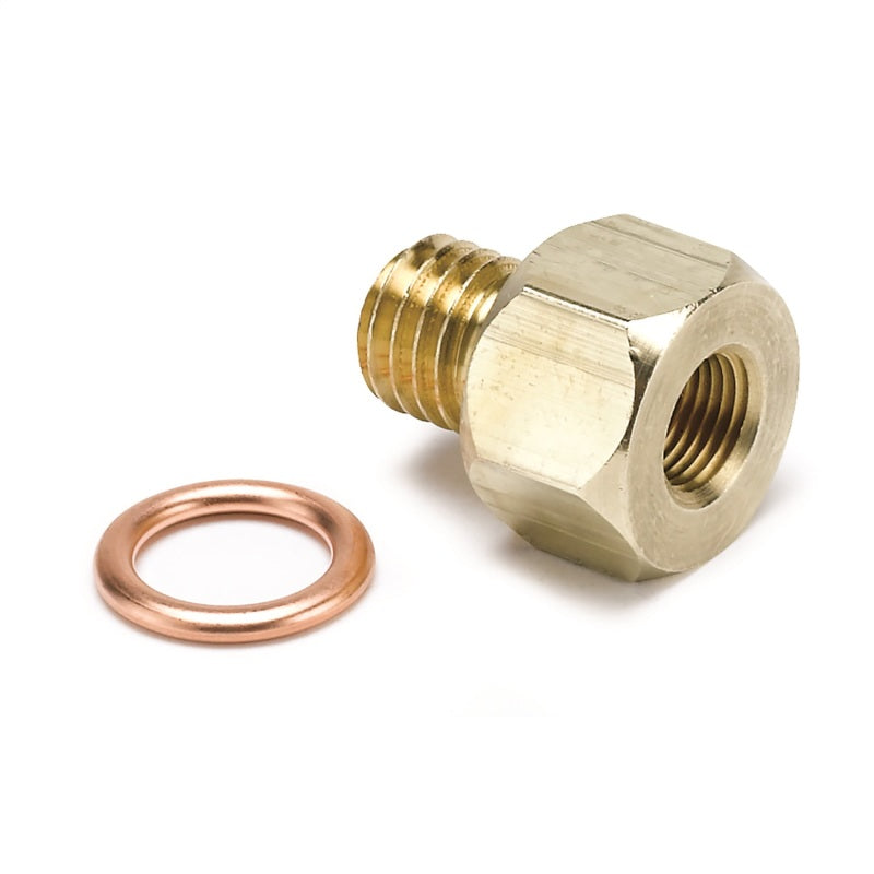 Autometer Metric Electric Temperature or Pressure Adapter - 1/8in NPT to M12x1.75 Gauges AutoMeter