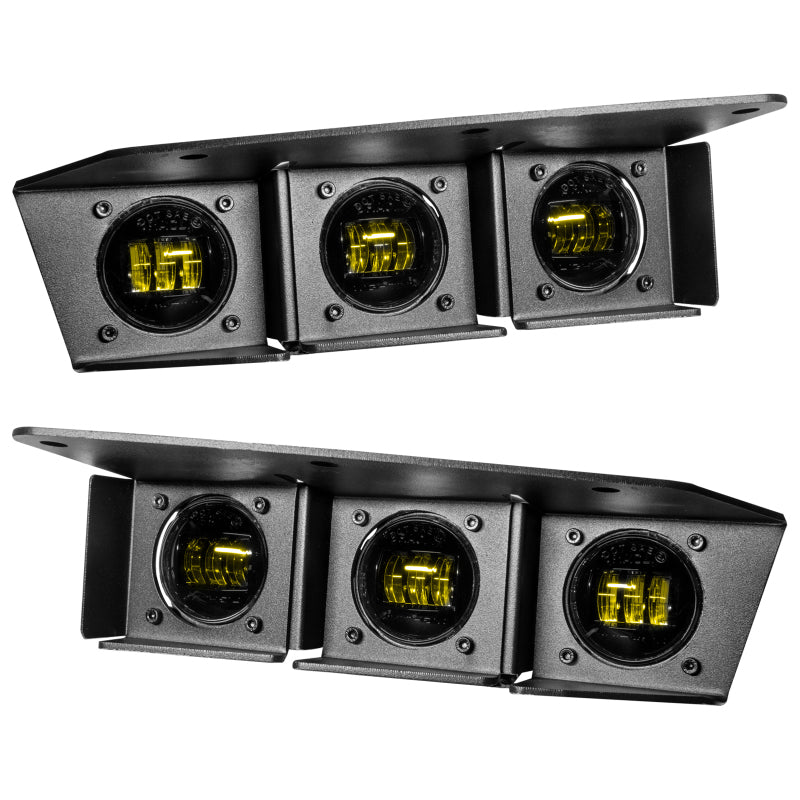 ORACLE Lighting 21-22 Ford Bronco Triple LED Fog Light Kit for Steel Bumper - Yellow Fog Lights ORACLE Lighting
