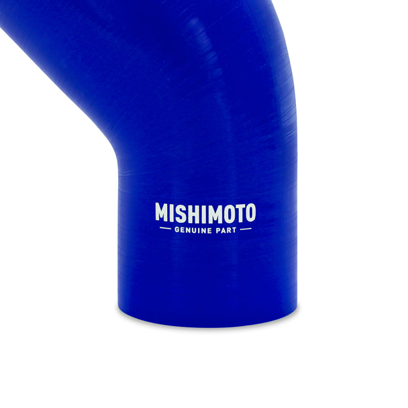 Mishimoto Silicone Reducer Coupler 45 Degree 2.25in to 2.5in - Blue Silicone Couplers & Hoses Mishimoto