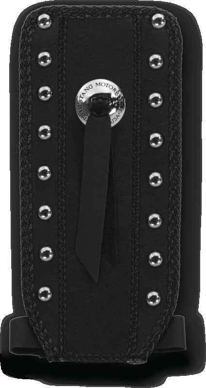 Mustang 80-07 Harley Early FLH Touring Accessories Tank Bib w/Studs- Black Tank Bibs Mustang Motorcycle