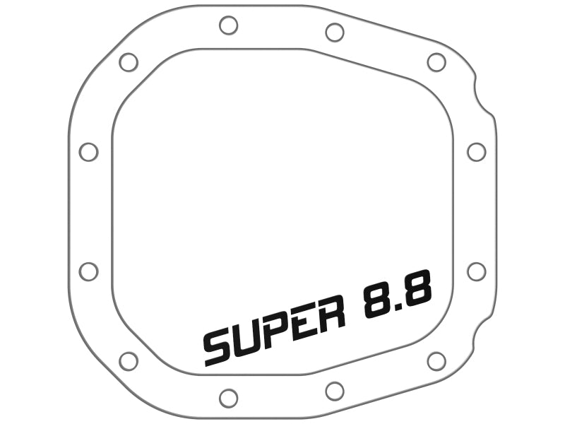 aFe Street Series Rear Differential Cover Raw w/ Fins 15-19 Ford F-150 (w/ Super 8.8 Rear Axles) Diff Covers aFe