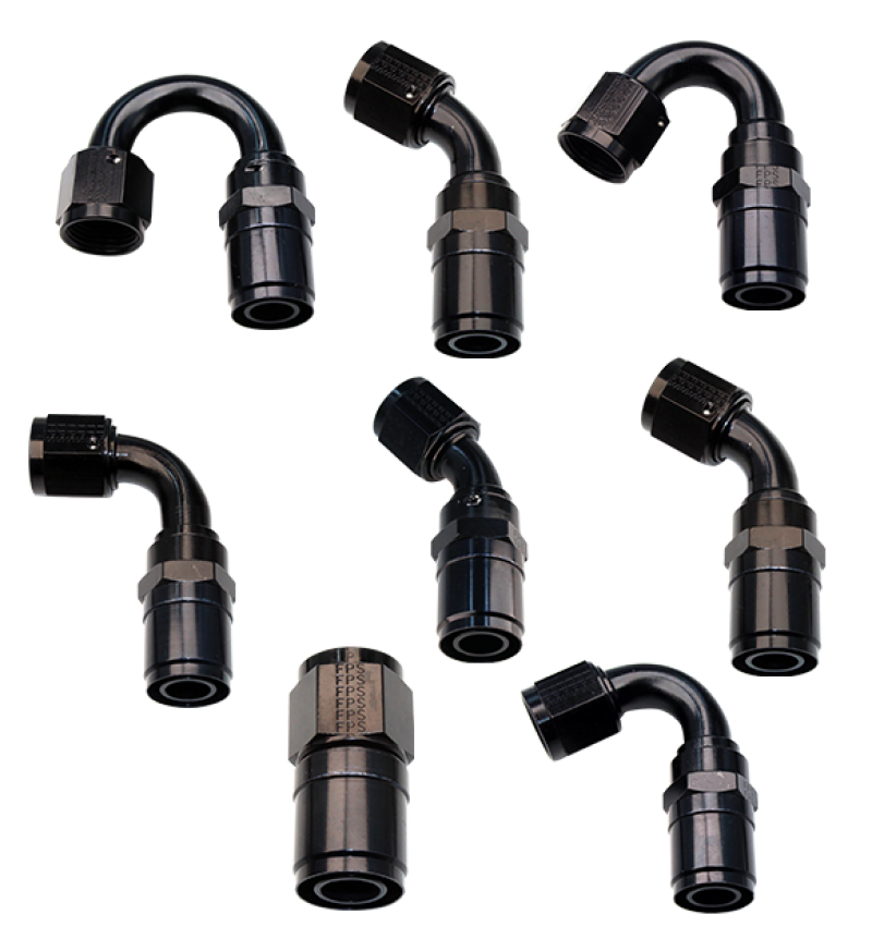 Fragola -16AN Race-Rite Crimp-On Hose End 150 Degree Fittings Fragola