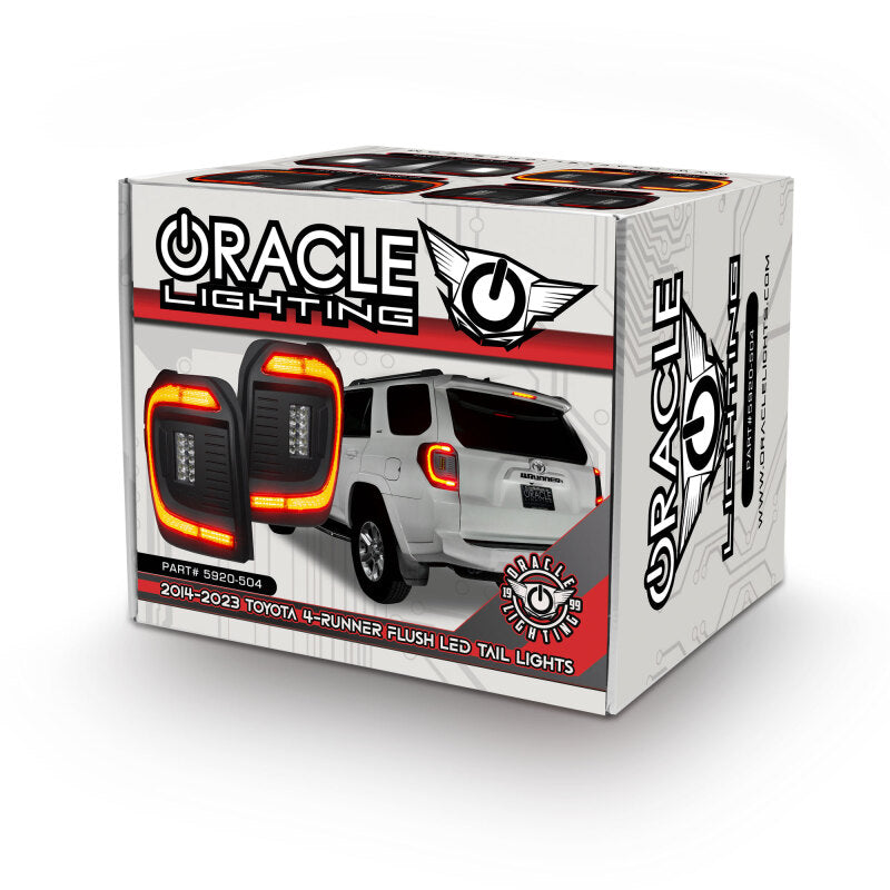 Oracle 14-23 Toyota 4Runner Black Series Lensless Flush Style LED Tail Lights - Tinted Tail Lights ORACLE Lighting
