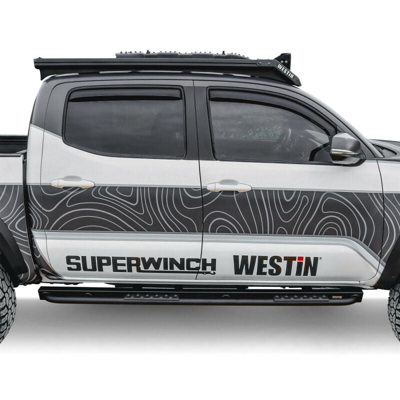 Westin 05-23 Toyota Tacoma Rock Slider - Textured Black Body Armor & Rock Rails Westin