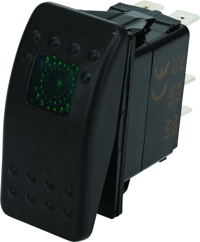 DragonFire Racing Lighted Switch On/Off Rocker Switch Green Lite Relays DragonFire Racing