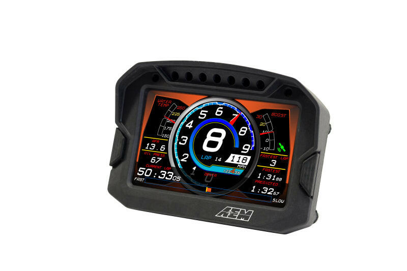 AEM CD-5G Carbon Digital Dash Display w/ Interal 10Hz GPS & Antenna Gauges AEM