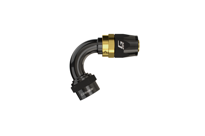 GReddy AN06 60 DEGREE HOSE END SWIVEL BLACK/GOLD ANODIZED Oil Line Kits GReddy
