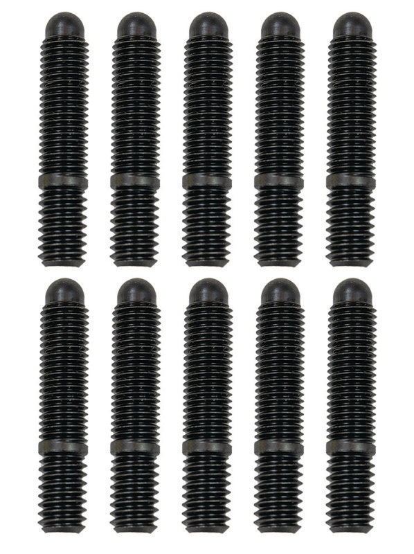 Moroso Bullet Nose Black OX Studs - 5/16-18 X 5/16-24 X 1 5/8 (10 Pack) Fittings Moroso